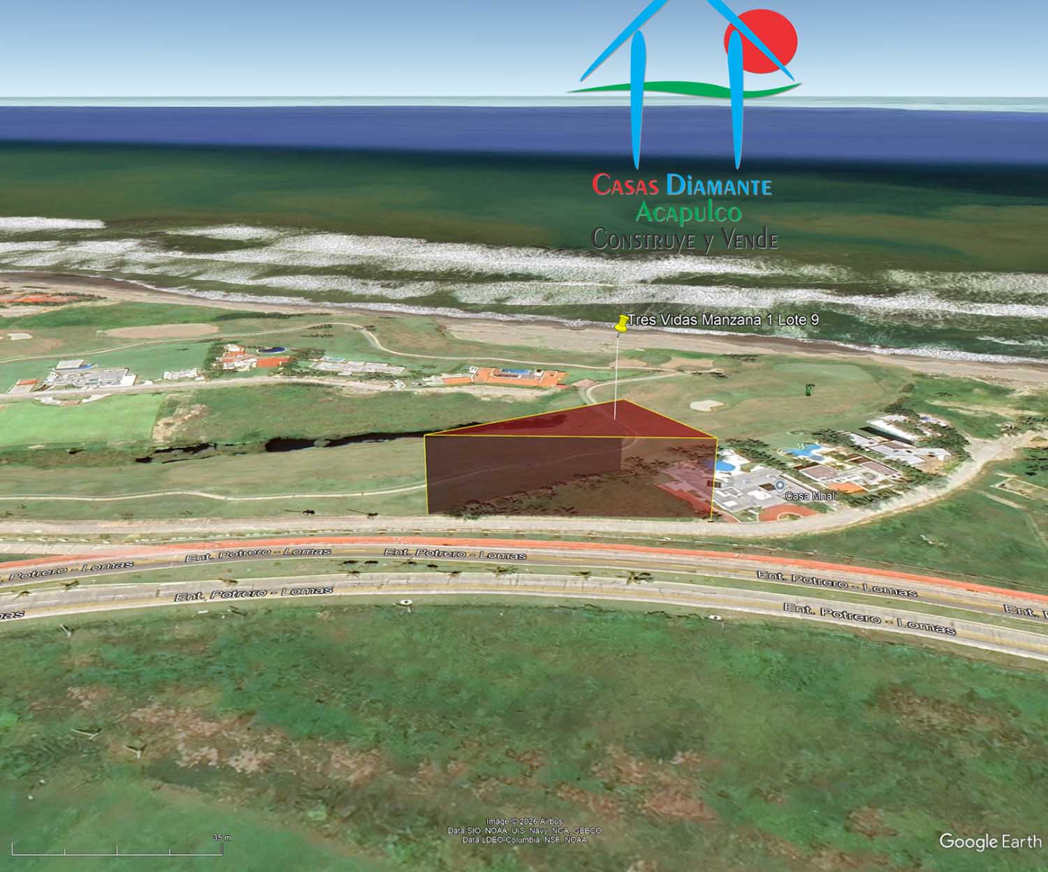 Terreno Tres Vidas Lote 9 Manzana 1 - Ubicación satelital y entorno 3